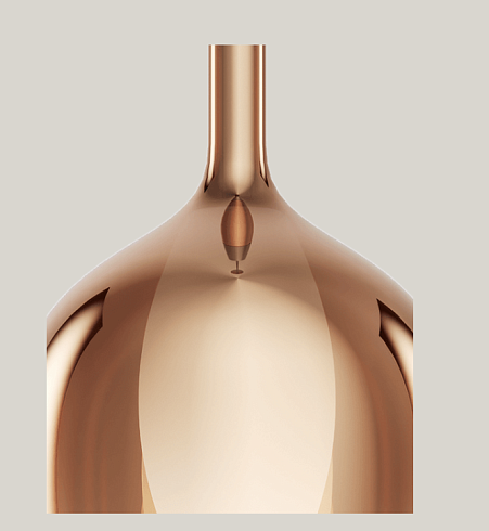 Подвесной светильник Italamp Rosè Maxi 3050/G Shiny Coating Coppered Rosè 005880S0 001