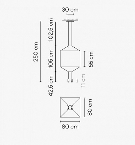 Подвесной светильник Vibia Wireflow 0310 Black Wireflow 031004/1A