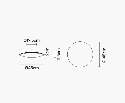 Настенный/Потолочный светильник Fabbian Loop F35 LED Loop F35 F35A0100