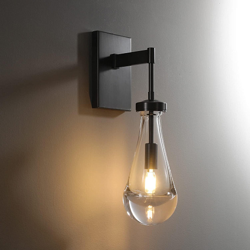 Настенный светильник Delight Collection MT9093-1W black Raindrop MT9093-1W black brushed gold