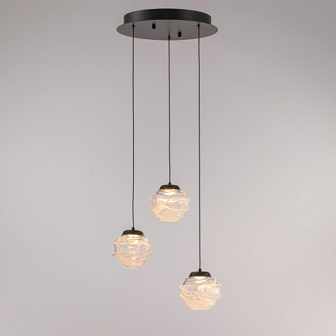 Подвесной светильник Delight Collection MD25030003-3A matt black/clear MD25030003
