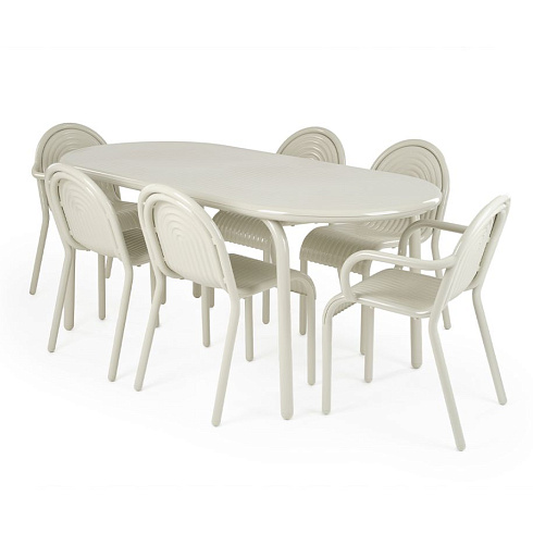 Стул Tom Dixon Groove Side Putty Groove GRSC01PU