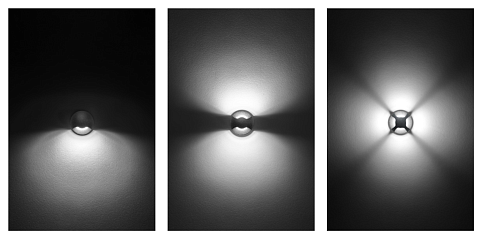 Настенный светильник AUGENTI Cut 45 2W 2700K on/off Cut 4045R/HRCC1L