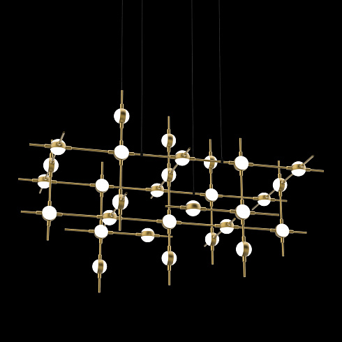 Люстра Delight Collection Molecular 30 black/gold Molecular MD18001067-30A  black/gold