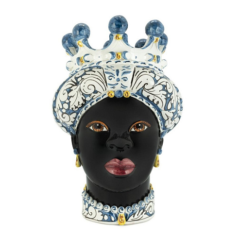 Ваза Abhika Moro Lady Ornate blue Moro Heads 200859,800