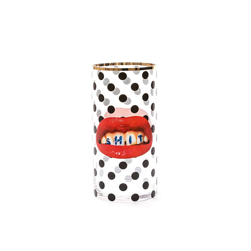 Ваза Seletti Shit Pois Medium Toiletpaper Glass Vase 14170