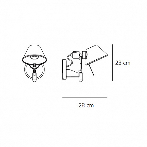 Настенный светильник Artemide A025450 Tolomeo Faretto