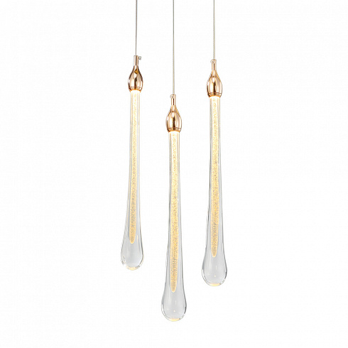 Подвесной светильник Delight Collection Teardrop 3 gold Teardrop OM801670-3-G