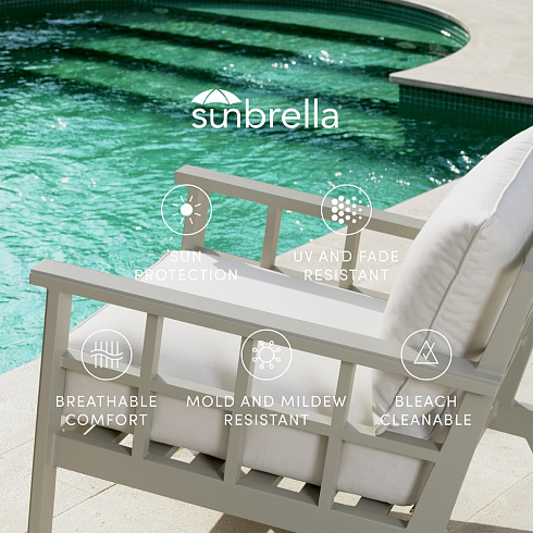 Уличный диван Eichholtz Royal Palm sand sunbrella canvas    Palm 114998