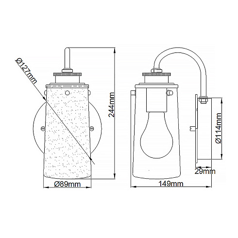 Настенные светильники Kichler QN-BRAELYN1-PC 