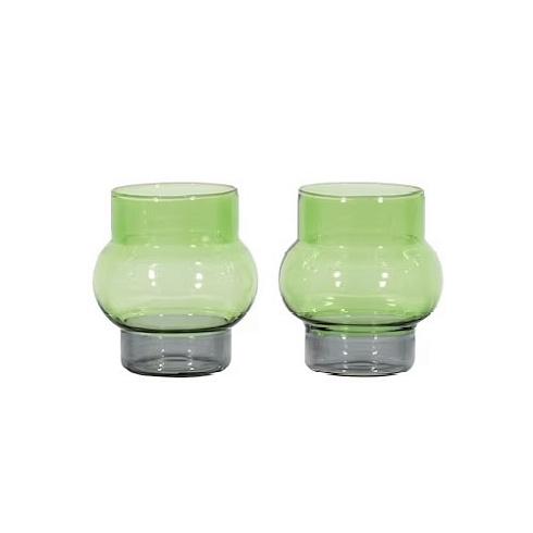 Стакан Tom Dixon Bump Short Green set of 2 Bump BPSG02