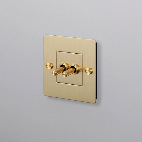 Выключатель Buster and Punch 1G Double brass Switches CTG-053782