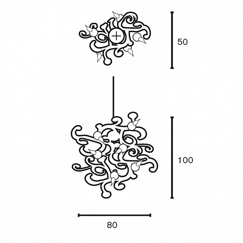 Люстра Brand Van Egmond Kelp 80 copper Kelp 100KELPCOP