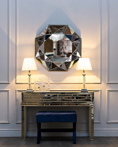 Консоль зеркальная, 2 ящика  см Garda Decor KFG038 