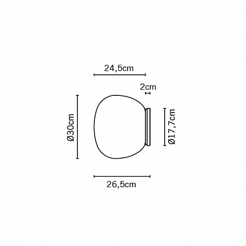 Настенный/Потолочный светильник Fabbian Lumi Mochi d30 Lumi F07G0501