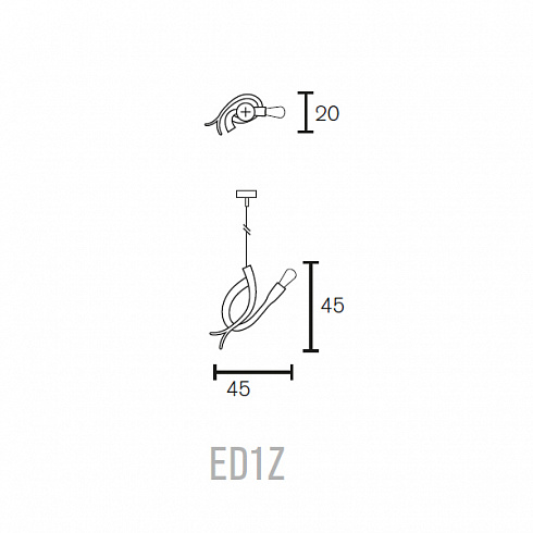 Подвесной светильник Brand Van Egmond Edison'S Tail 1 Brass Edison'S Tail ED1ZBR