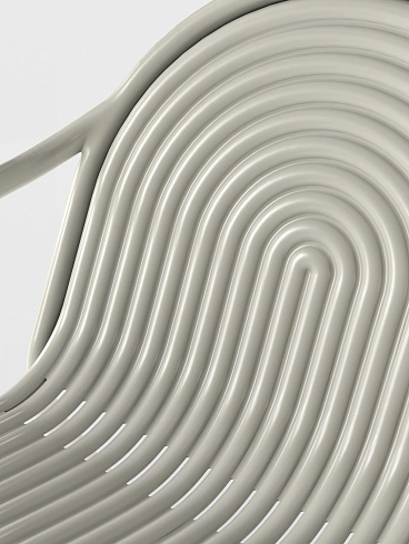 Кресло Tom Dixon Groove Lounge Putty Groove GRLC01PU