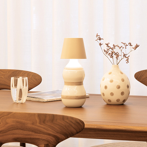 Настольная лампа Zafferano Poldina Stopper White Poldina LD0349B3