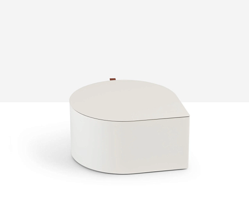 Журнальный столик Midj Drop Metal D35 H55 White Pearl Drop T24003555MT+EF