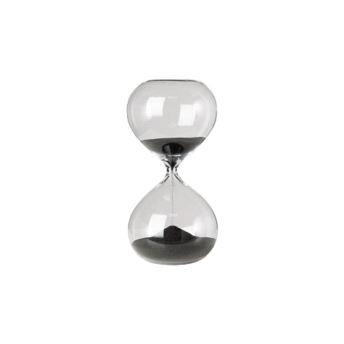 Часы Pols Potten Sandglass ball S black Sandglass 110-300-175