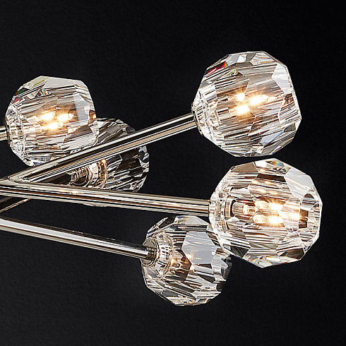 Люстра Restoration Hardware Boule De Cristal Round 48" Lacquered Burnished Brass Boule De Cristal 68090412 LBB
