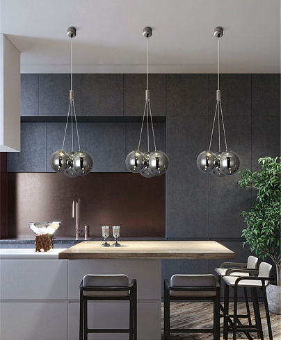 Подвесной светильник Delight Collection 19152P/3 silver 19152