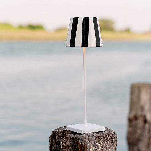 Абажур Zafferano Poldina d13 cm Black stripes Poldina LD035010