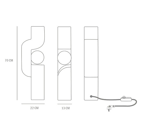 Напольный светильник 101 Copenhagen Sitting Man Big Dark Gray  Sitting Man 223027