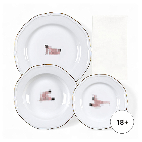 Тарелка Seletti Seikantai5271 INCLINED Set of 3 Seikantai5271 09845
