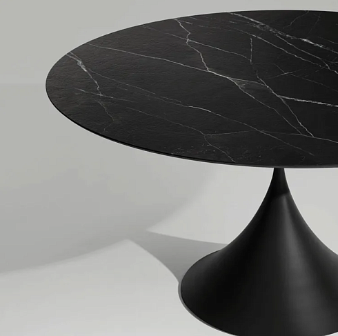 Обеденный стол Midj Leo Veneer d150сm White/Natural Oak Leo Leo Veneer BB / I22