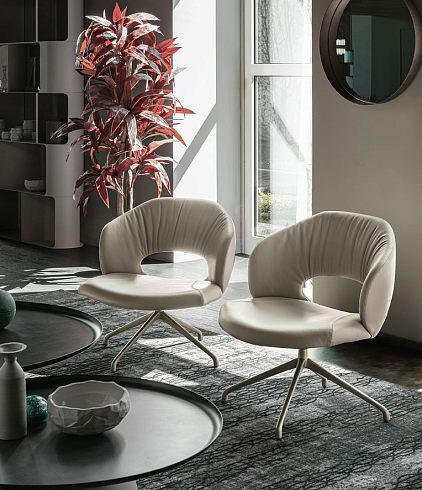 Кресло Cattelan Italia Miranda Lounge ML Bronze Castoro Miranda Miranda Lounge ML GFM18 / 951