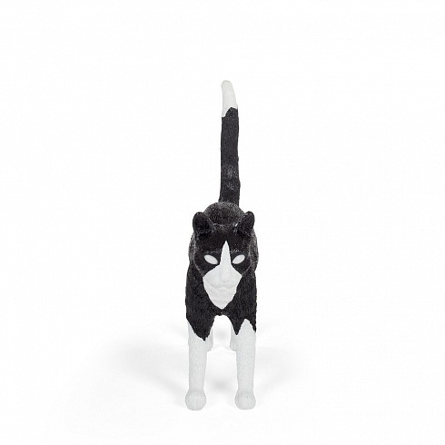 Настольная лампа Seletti Jobby The Cat Black and White Cat Lamp 15042