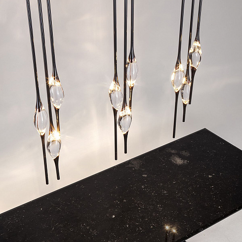 Подвесной светильник Delight Collection Pezzo 9 pearl black Pezzo OM82113-9 pearl black