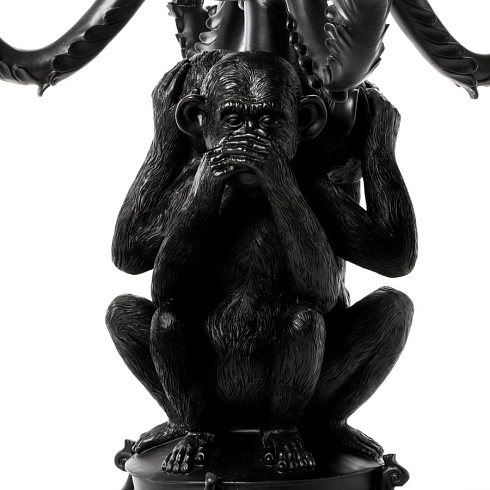 Канделябр Seletti Giant Burlesque 3 Monkeys Black Burlesque 14874 NER