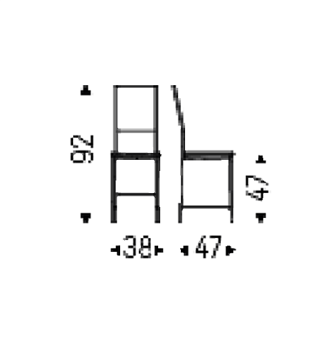 Стул Cattelan Italia Alessia Chrome/Nero Alessia Alessia 08/73