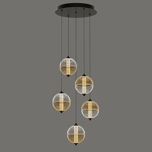 Подвесной светильник Delight Collection MD24022079-5A black/amber MD24022079