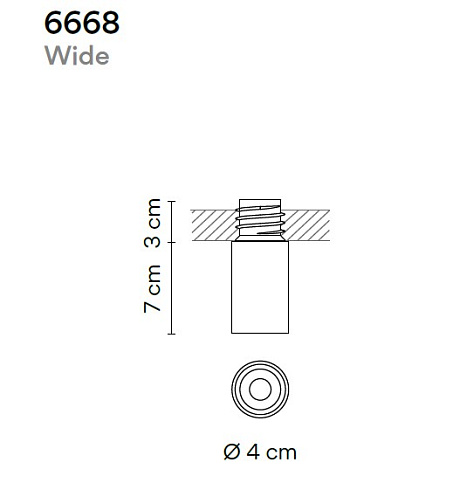 Встраиваемый светильник Vibia Bind Solo 6668 Beige Bind Solo 666824/8Z