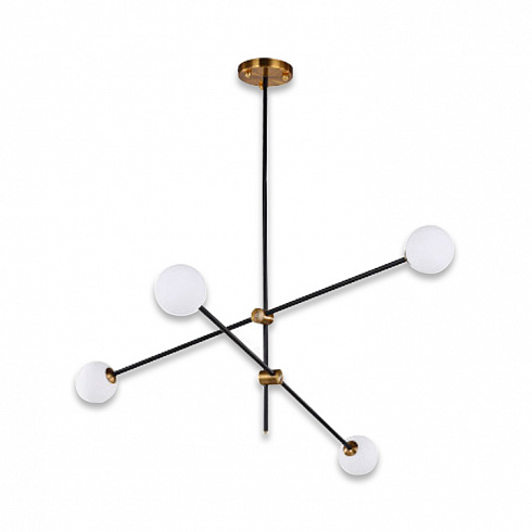 Люстра Delight Collection Bistro Globe 4 Bistro Globe 9389P/4 black/gold