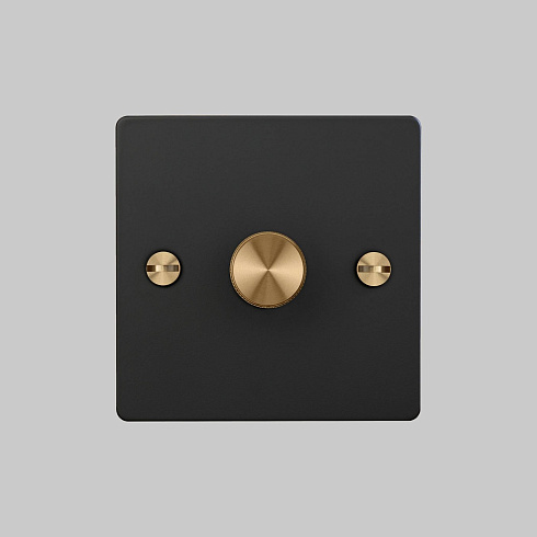 Диммер Buster and Punch 1G Cross Black/brass Switches UK UK-DI-CO-1G-LED-BL-BR-A