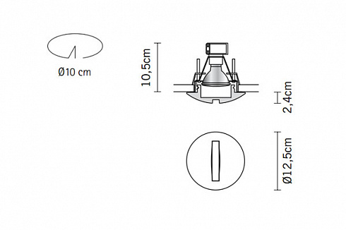 Встраиваемый светильник Fabbian D27F0300 Faretti
