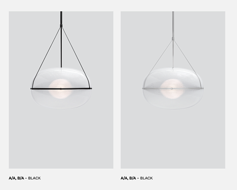 Подвесной светильник A-N-D Iris A/A 60 Silver   Iris RI-60-A-A-SLV