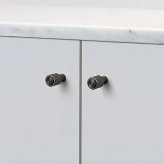 Knob Cast Gun Metal set of 2