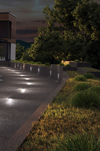 Настенный светильник AUGENTI Cut 45 2W 2700K on/off Cut 4045R/HRCC1L