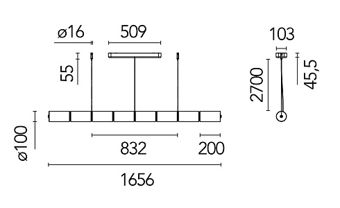 Подвесной светильник Flos Luce Cilindrica S1 Luce F3773000