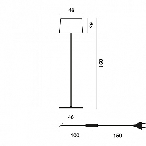 Торшер Foscarini Twiggy lettura Black Twiggy FN159004_20