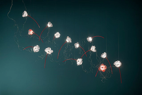 Подвесной светильник Slamp Poppy 14 Poppy POPSL00PRR03SLD000EU