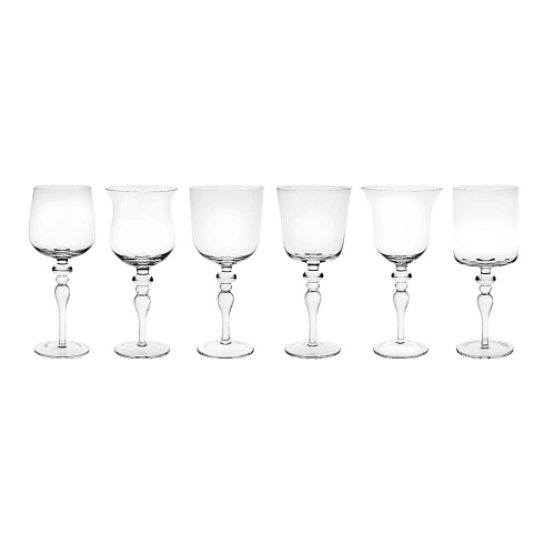 Набор бокалов Bitossi Home Transparent H20 cm set of 6 Diseguale MCV01301