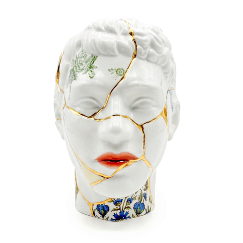 Ваза Seletti Kintsugi Head Him Kintsugi 09947