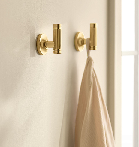 Крючок Rejuvenation Asher Aged Brass двусторонний Asher 7084354