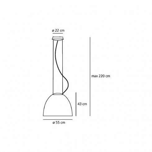 Подвесной светильник Artemide A240210 Nur